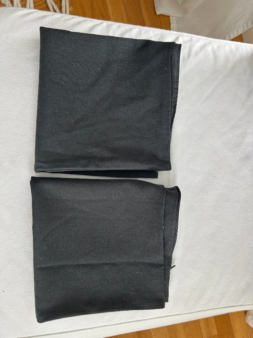 H&M Home Two Gray Pillow Covers 16x16 NWOT
